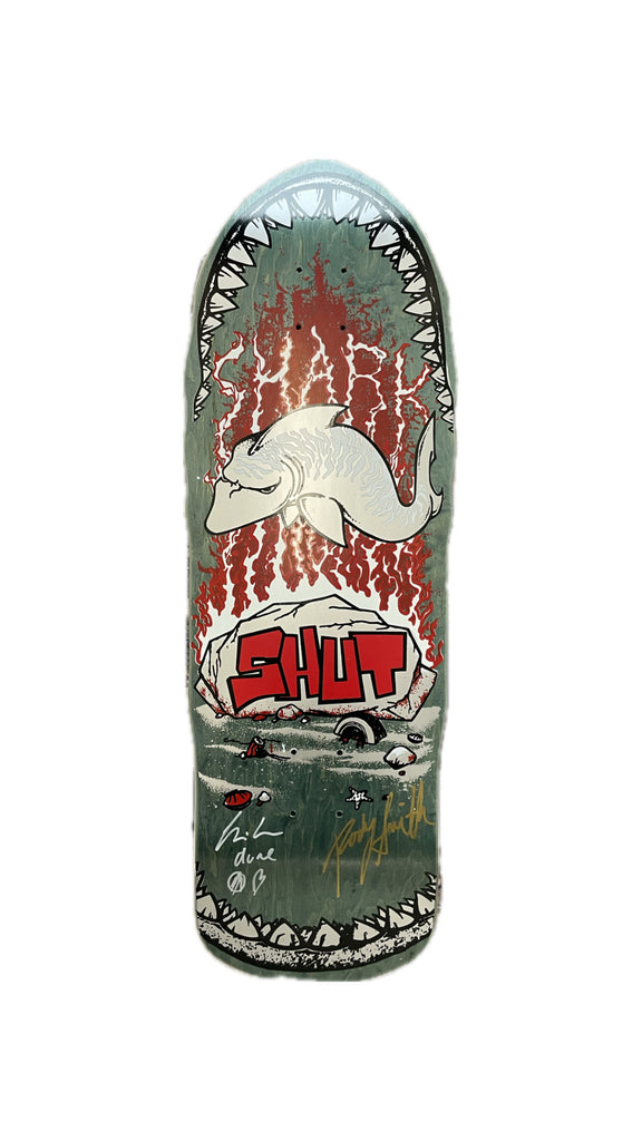 SHUT Shark Decks AVAILABLE VALETGOODS.COM