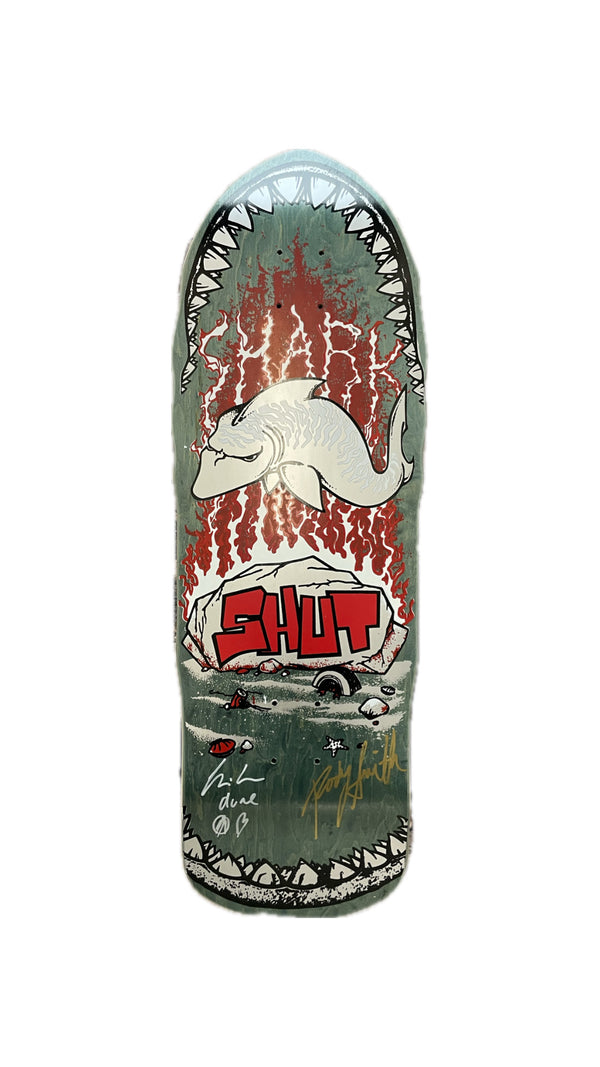 SHUT Shark Decks AVAILABLE VALETGOODS.COM