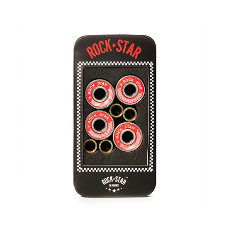 Rockstar Red Shield ABEC 9 Bearings